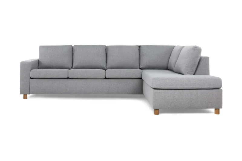 Crazy 4-sits Högervänd L-formad Schäslongsoffa i Tyg - Grå (Art.nr 139198) — Grå