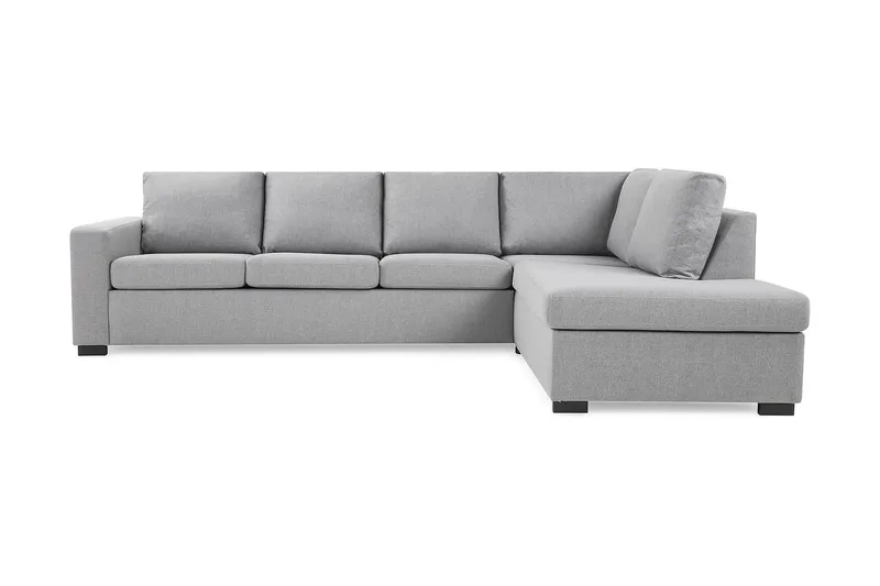 Crazy 4-sits Högervänd L-formad Schäslongsoffa i Tyg - Grå (Art.nr 1791421) — Grå