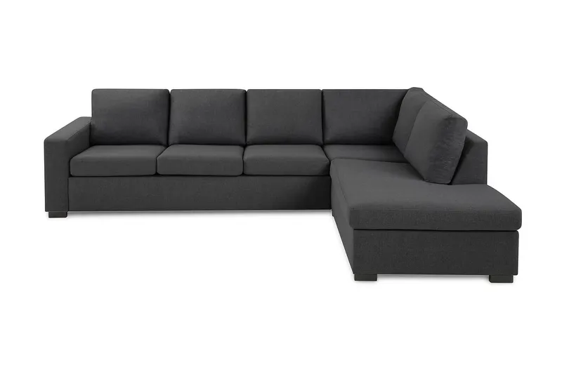 Crazy 4-sits Högervänd L-formad Schäslongsoffa i Tyg - Mörkgrå (Art.nr 1791422) — Mörkgrå