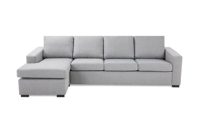 Crazy 4-sits Vändbar L-formad Divansoffa i Tyg - Grå (Art.nr 1791374) — Grå