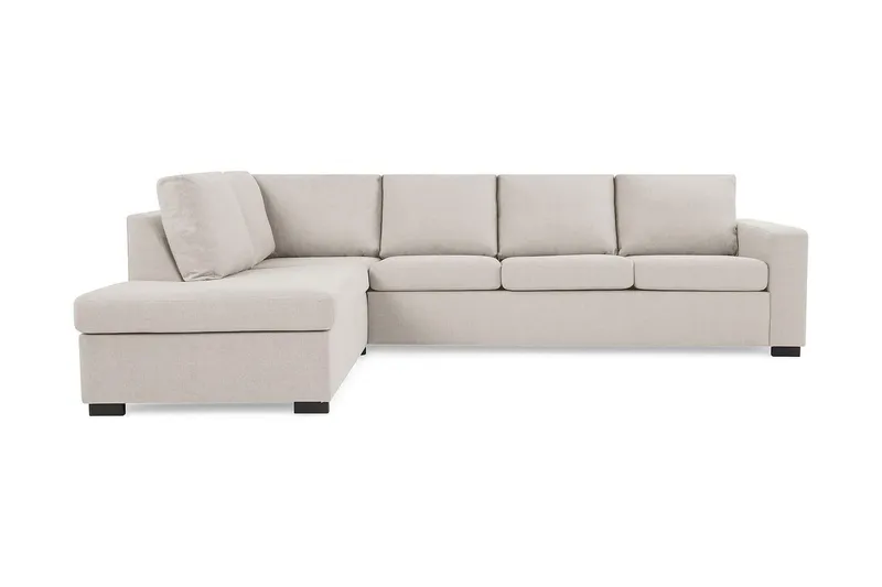 Crazy 4-sits Vänstervänd L-formad Schäslongsoffa i Tyg - Beige (Art.nr 1791414) — Basic Home