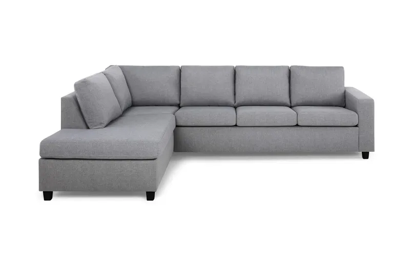 Crazy 4-sits Vänstervänd L-formad Schäslongsoffa i Tyg - Grå (Art.nr 155656) — Grå