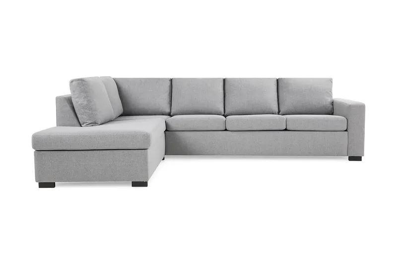 Crazy 4-sits Vänstervänd L-formad Schäslongsoffa i Tyg - Grå (Art.nr 1791413) — Grå