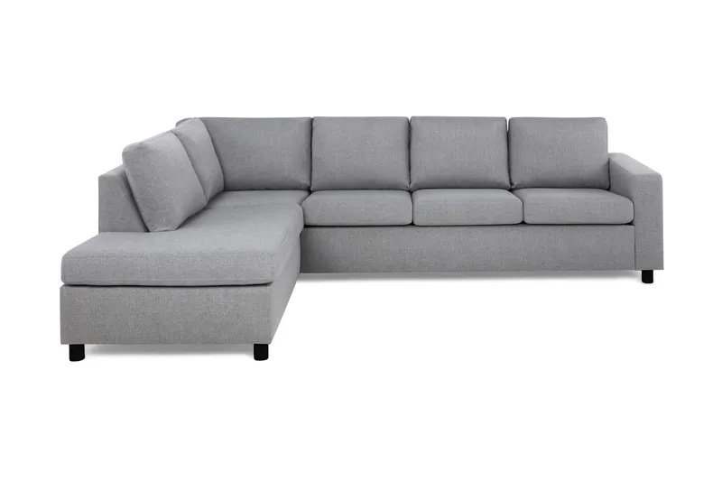 Crazy 4-sits Vänstervänd L-formad Schäslongsoffa i Tyg - Grå (Art.nr 138983) — Grå