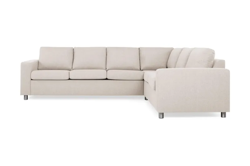 Crazy 5-sits Vändbar L-formad Large Hörnsoffa i Tyg - Beige (Art.nr 139224) — Beige