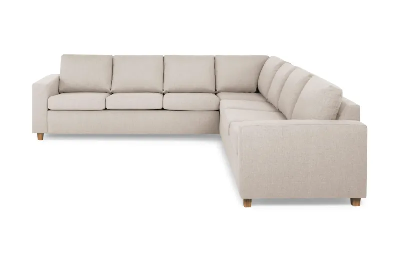 Crazy 6-sits Vändbar L-formad X-Large Hörnsoffa i Tyg - Beige (Art.nr 155515) — Beige