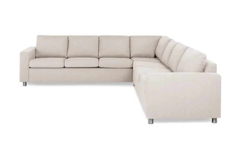 Crazy 6-sits Vändbar L-formad X-Large Hörnsoffa i Tyg - Beige (Art.nr 139231) — Beige