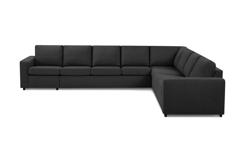 Crazy 7-sits Vändbar L-formad XX-Large Hörnsoffa i Tyg - Antracit (Art.nr 1791141) — Antracit