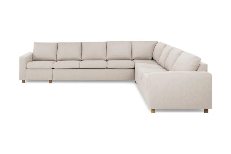 Crazy 7-sits Vändbar L-formad XX-Large Hörnsoffa i Tyg - Beige (Art.nr 139266) — Basic Home
