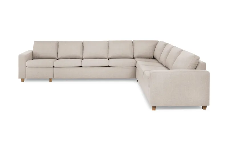 Crazy 7-sits Vändbar L-formad XX-Large Hörnsoffa i Tyg - Beige (Art.nr 155864) — Basic Home