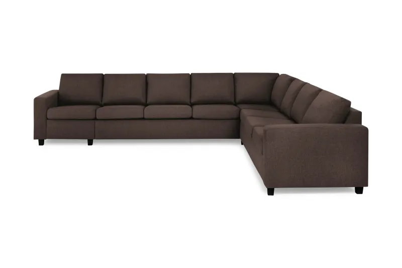 Crazy 7-sits Vändbar L-formad XX-Large Hörnsoffa i Tyg - Brun (Art.nr 155873) — Brun