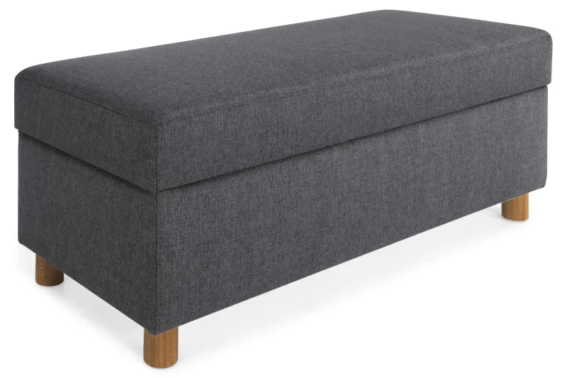 Crazy Fotpall med Förvaring 120x50 - Mörkgrå (Art.nr 139323) — Mörkgrå