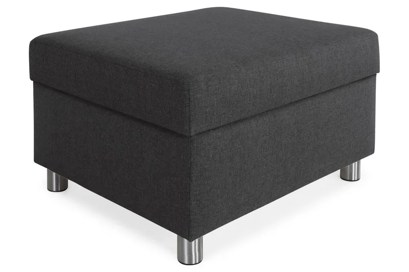 Crazy Fotpall med Förvaring 80x65 - Antracit (Art.nr 139106) — Antracit