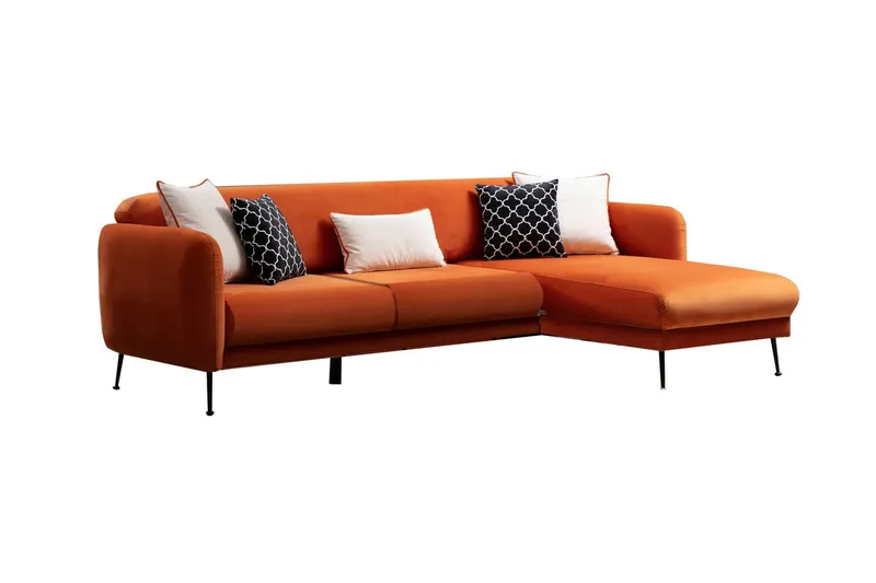 Crivaro Bäddsoffa med Divan Höger - Orange — Orange