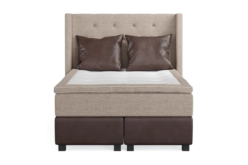 Cuba Kontinentalsäng 140x200 - (+Fler val) Beige/Brun — (+Fler val) Beige/Brun