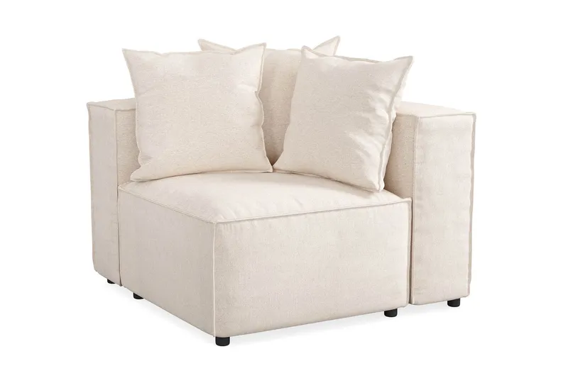 Cubo 1-sits Högermodul i Tyg 108 cm bred - Beige — Andrarum