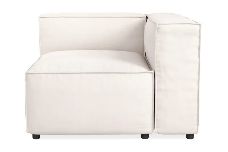 Cubo 1-sits Högermodul i Tyg 108 cm bred - Ljusbeige — Andrarum