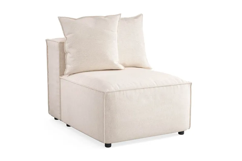 Cubo 1-sits Mittmodul i Tyg 80 cm bred - Beige — Andrarum