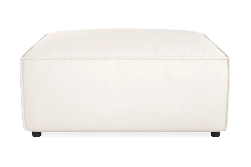 Cubo 1-sits Rektangulär Fotpallsmodul i Tyg 120 cm bred - Ljusbeige — Andrarum
