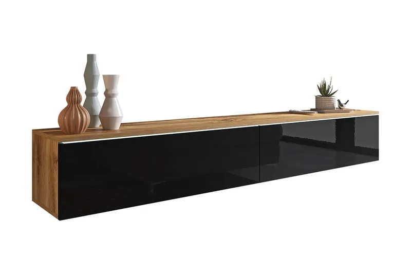Cuguen Tv-skåp 180 cm - Natur/Svart — Concept 55