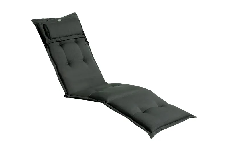 Däckstolsdyna Canyon med nackkudde Fritab Anthracite Grey — Fritab