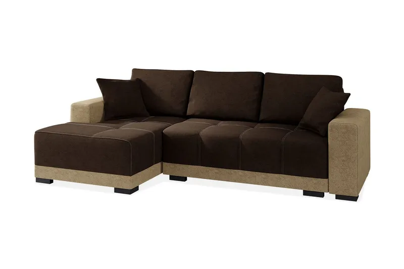 Dallas Divanbäddsoffa 240x140x80 cm - Brun (Art.nr 456079) — Brun
