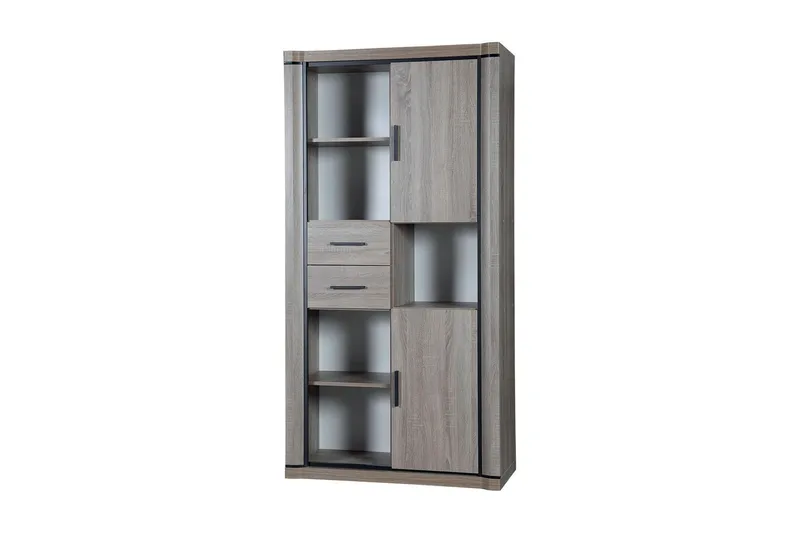 Dallas Förvaringsskåp 44x97 cm LED-belysning - Ek (Art.nr 746826) — Ek