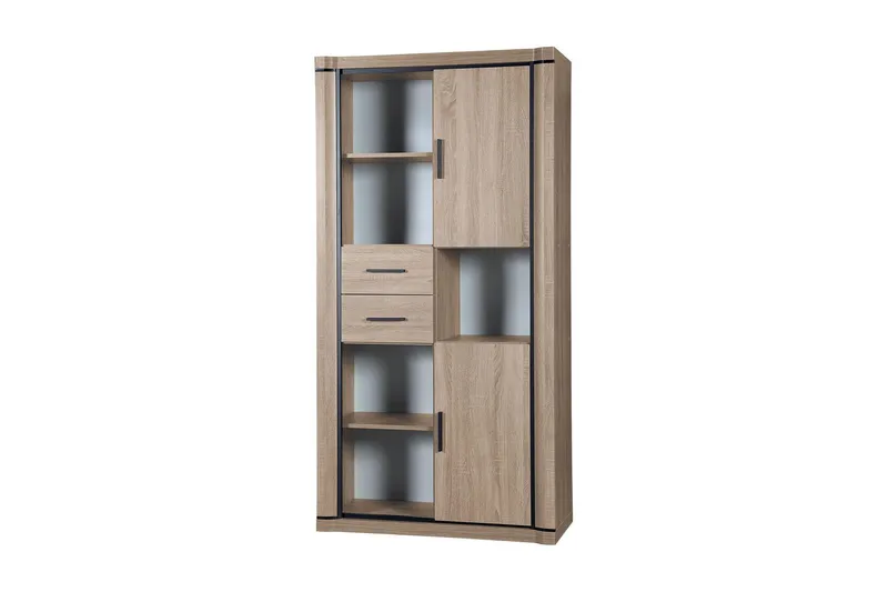 Dallas Förvaringsskåp 44x97 cm LED-belysning - Ek (Art.nr 746817) — Ek