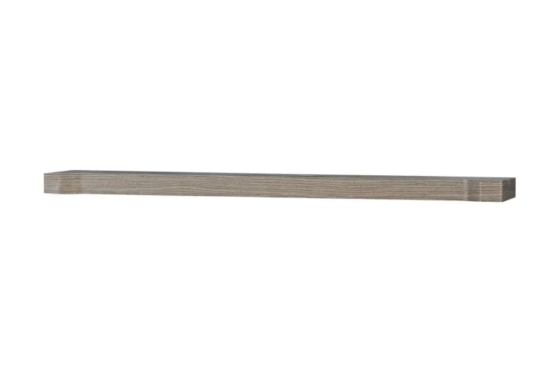 Dallas Hylla 107x4,8x20 cm LED-belysning - Beige/Grå/Vit — Beige/Grå/Vit