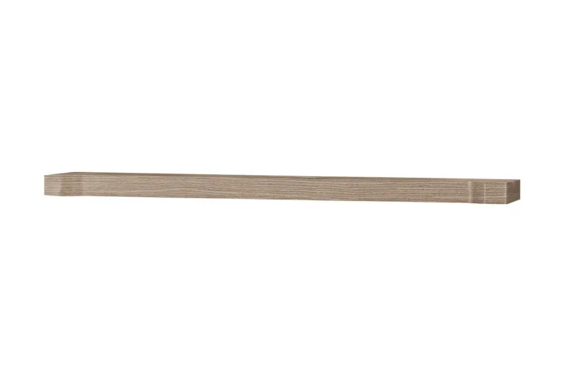 Dallas Hylla 107x4,8x20 cm LED-belysning - Beige/Vit — Beige/Vit