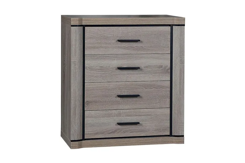 Dallas Skänk 80,5x43,5x91 cm LED-belysning - Ek — Ek