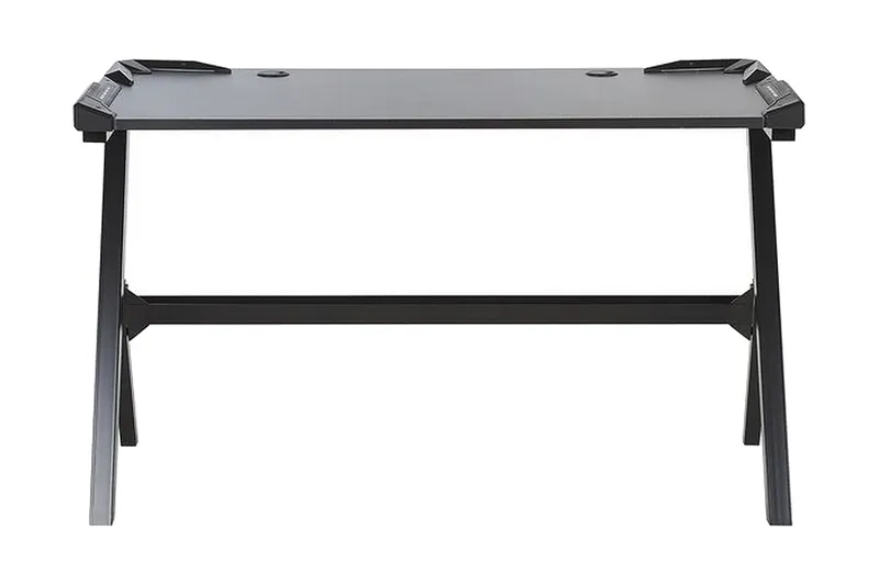 Danvers Gamingbord 120 cm med LED-belysning - Svart/Grå — Svart/Grå