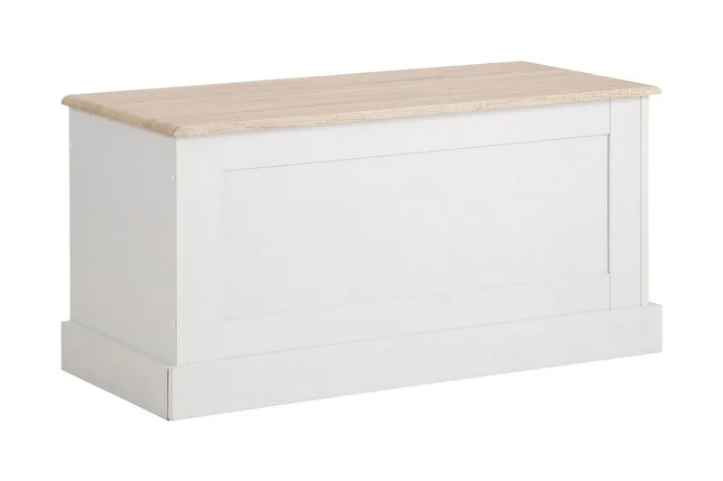 Dareia Förvaringskista 90 cm - Vit/Brun — Loft24