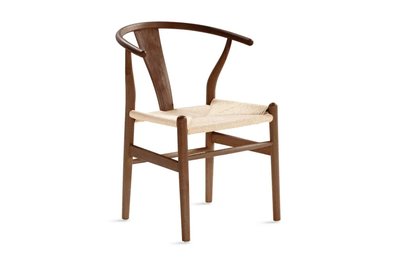 Dastoori Matstol med Armstöd - Valnöt / Trä / Beige — Bark