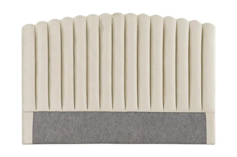 Davia Sänggavel 180 cm - Beige/Sammet — Beige/Sammet