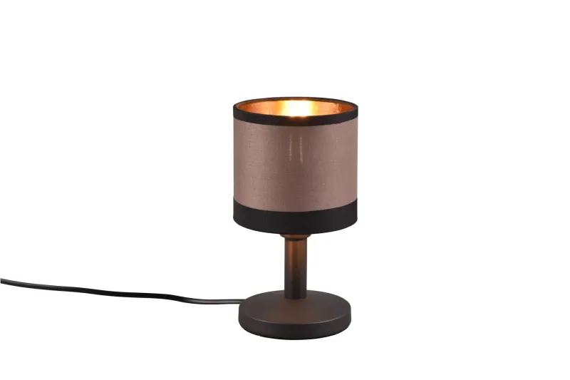 Davos Bordslampa E14 mattsvart/ greige - Matt svart/Greige — Trio Lighting