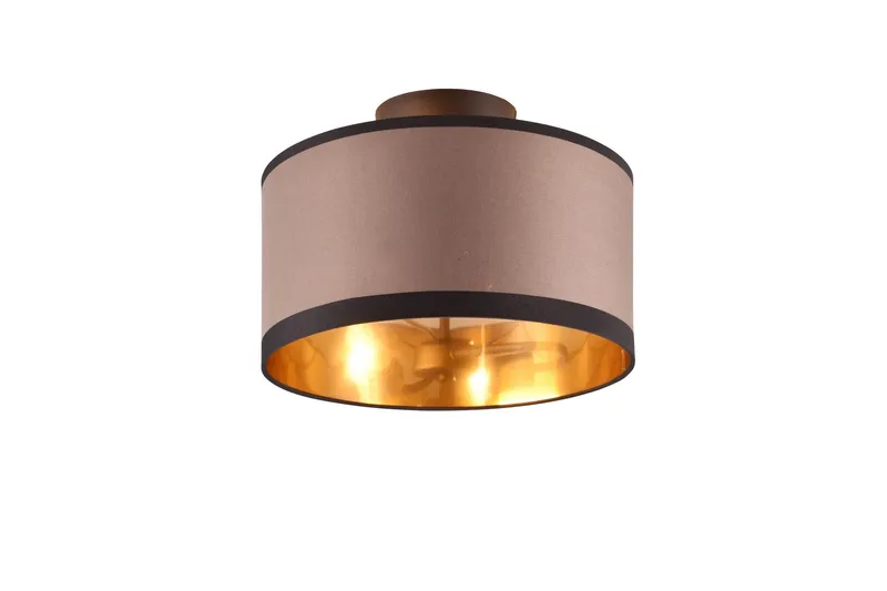 Davos Plafond 30 cm 2xE14 mattsvart/ greige - Matt svart/Greige — Trio Lighting