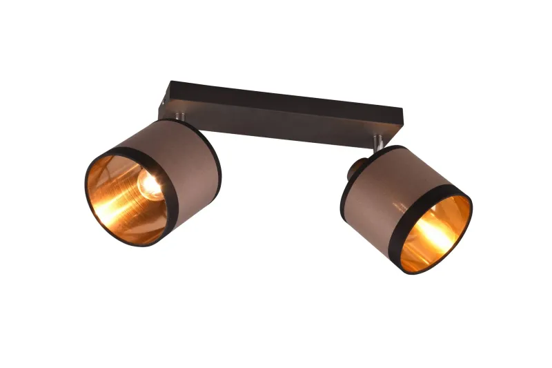 Davos Spotlight 2L E14 mattsvart/ greige - Matt svart/Greige — Trio Lighting