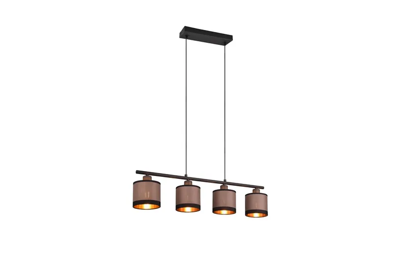 Davos Taklampa 4L E14 mattsvart/ greige - Matt svart/Greige — Trio Lighting