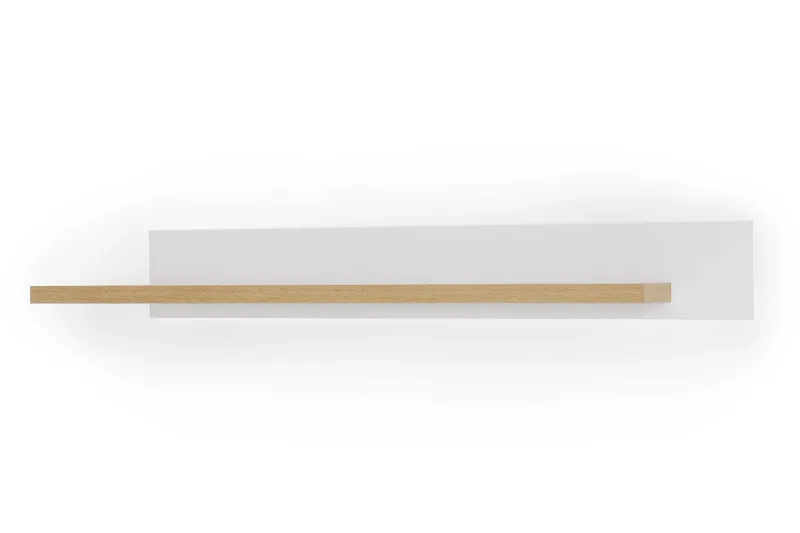 Degaust Vägghylla 175 cm - Vit/Ek — Vit/Ek