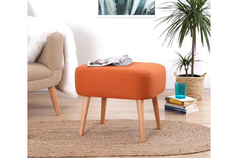 Demopolis Sittpuff 50 cm - Orange — Orange