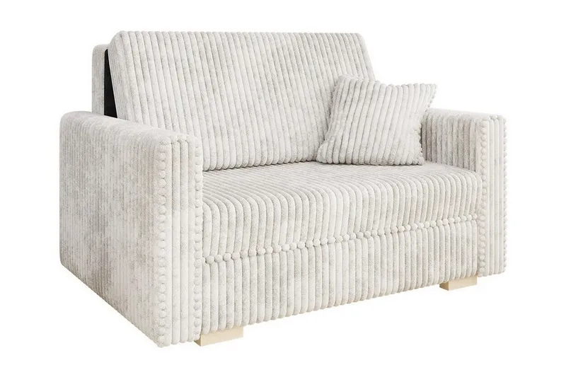 Denegal 2-sits liten bäddsoffa i Plysch - Beige (Art.nr 3029397) — Beige