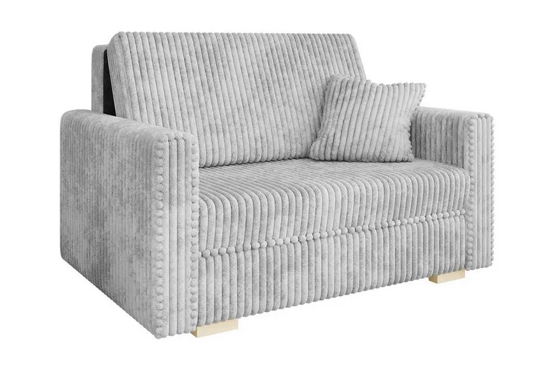 Denegal 2-sits liten bäddsoffa i Sammet - Grå (Art.nr 3029400) — Grå