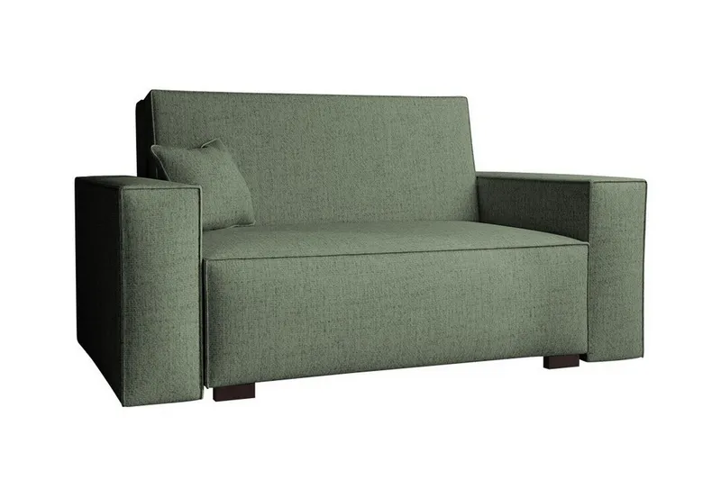 Denegal 2-sits liten bäddsoffa i Tyg - Grön (Art.nr 3027416) — Grön
