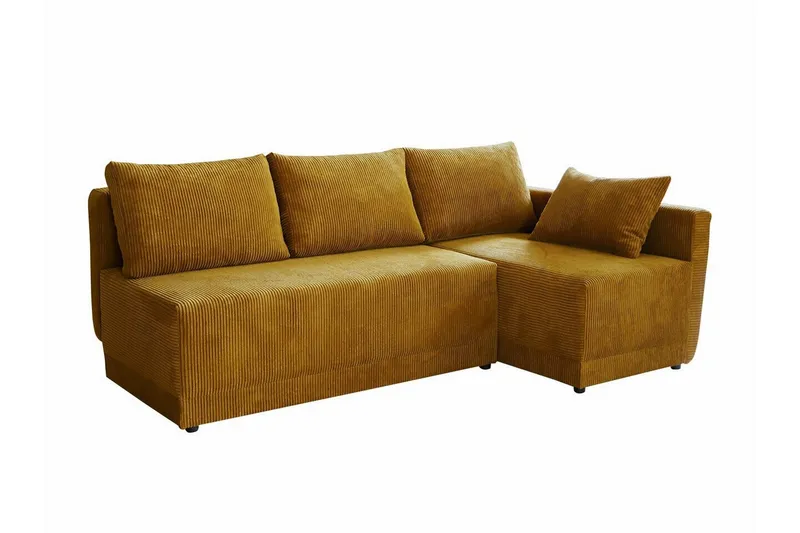 Denegal 3-sits Hörnbäddsoffa Mustard yellow