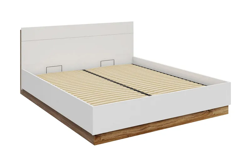 Dentro Sängram 218x187x88 cm - Beige/Vit — Bedly