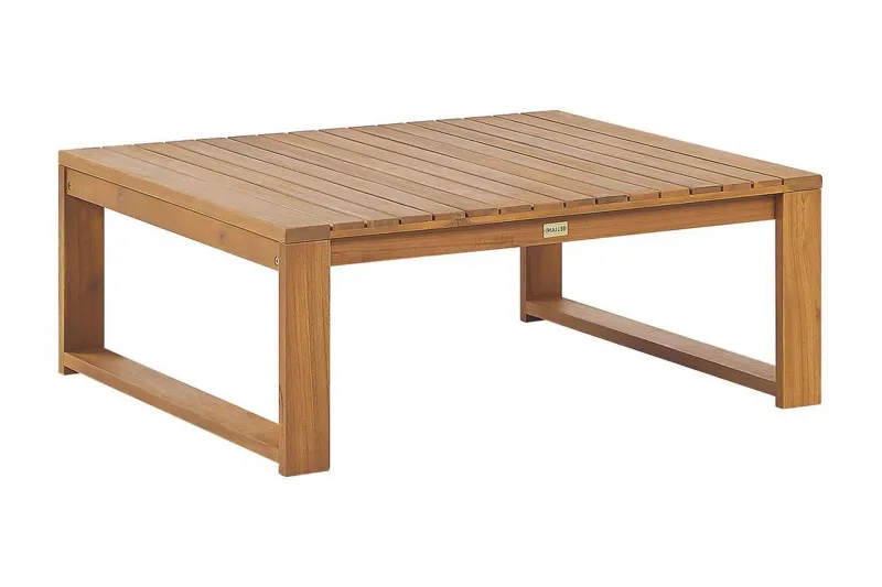 Des Moines Sidobord och Soffbord Utomhus 90 cm Trä Akacia - Ljusbrun — Ljusbrun