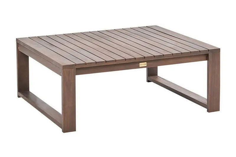 Des Moines Sidobord och Soffbord Utomhus 90 cm Trä - mörkbrun — mörkbrun