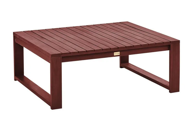 Des Moines Sidobord och Soffbord Utomhus 90 cm Trä - Rödbrun — Rödbrun