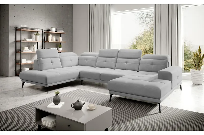 Devender Soffa m. Divan och Schäslong - Beige (Art.nr 1565418) — Beige